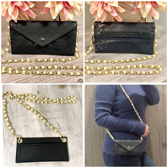 Authentic CHANEL Leather long Continental wallet - Picture 11 of 16